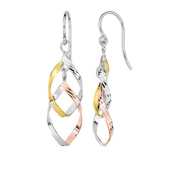 Bengelende oorbellen voor dames - Zilver 925