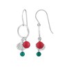 Boucles d'oreilles Femme - turquoise - Argent 925 - vue V1