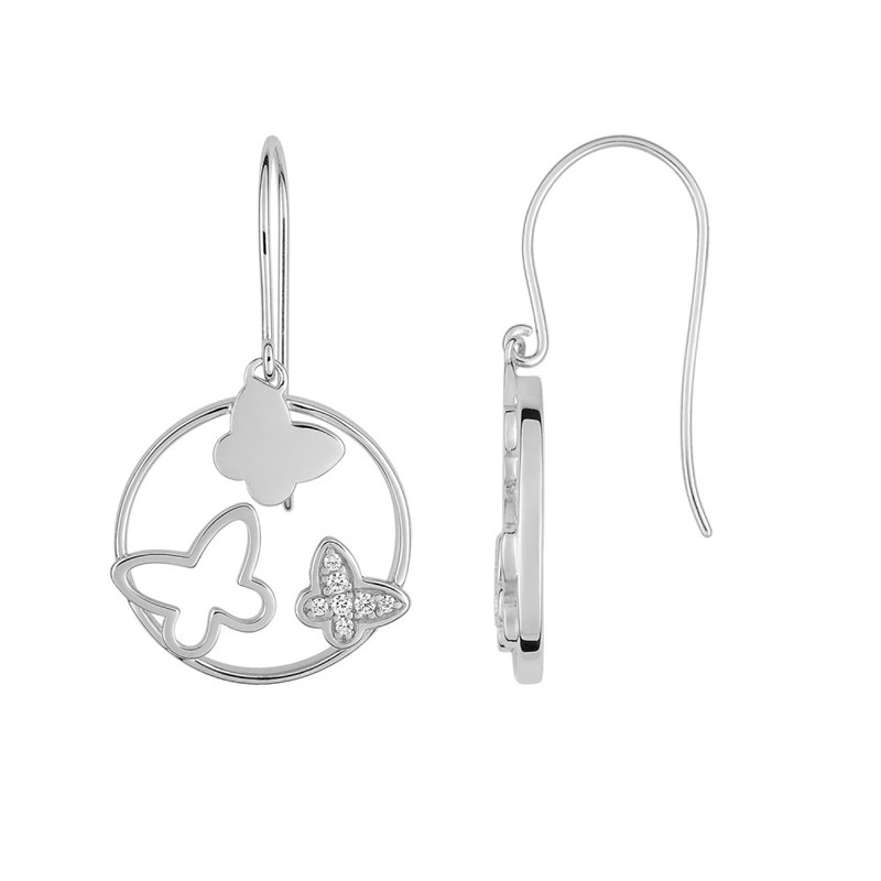 Boucles d'oreilles Femme - Oxyde de zirconium - Argent 925