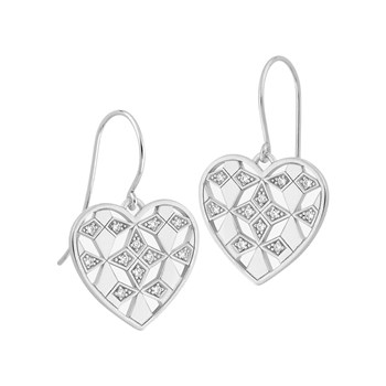 Damesoorbellen - Zirkoniumoxide - 925 Sterling Zilver