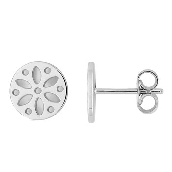Boucles d'oreilles Femme - Puce - Argent 925 - Longueur : 10mm - Hauteur : 10mm