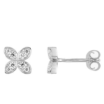 Boucles d'oreilles Femme - Oxyde de zirconium - Argent 925
