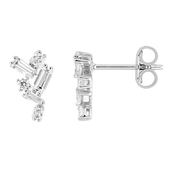 Boucles d'oreilles Femme - Oxyde de zirconium - Argent 925
