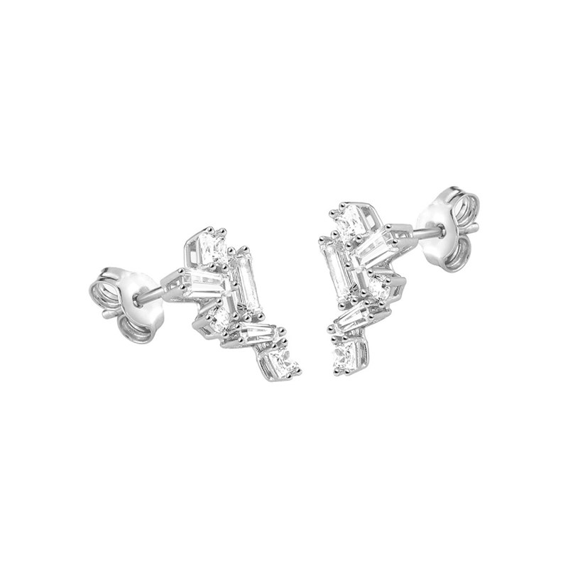 Boucles d'oreilles Femme - Oxyde de zirconium - Argent 925 - vue 2