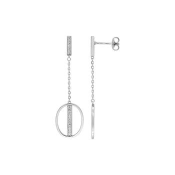 Earrings - Zirconium oxide - Silver 925