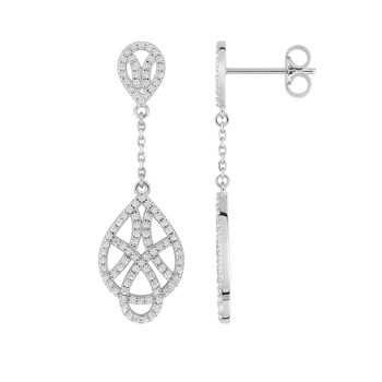 Earrings - Zirconium oxide - Silver 925