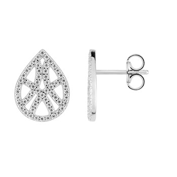 Earrings - Zirconium oxide - Silver 925