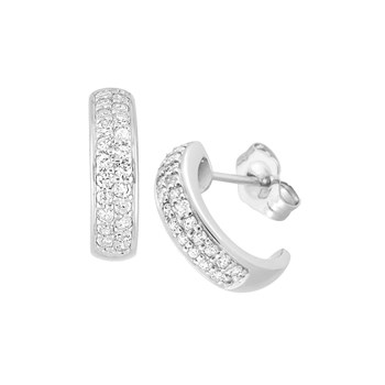 Boucles d'oreilles Femme - Oxyde de zirconium - Argent 925