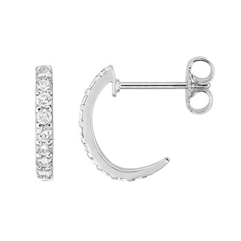 Boucles d'oreilles Femme - Oxyde de zirconium - Argent 925