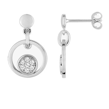 Earrings - Zirconium oxide - Silver 925