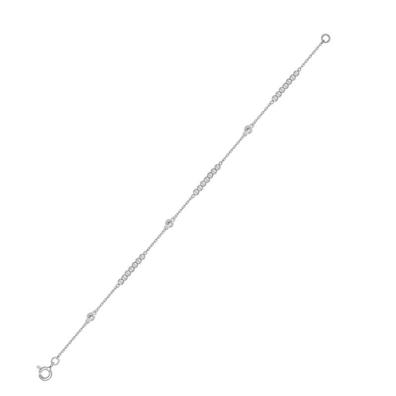 Bracelet Femme - Argent 925 - Longueur : 18 cm