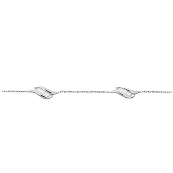 Bracelet Femme - Oxyde de zirconium - Argent 925 - Longueur : 18 cm