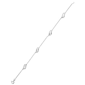 Bracelet Femme - Oxyde de zirconium - Argent 925 - Longueur : 18 cm