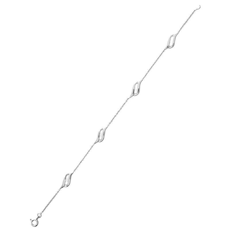 Bracelet Femme - Oxyde de zirconium - Argent 925 - Longueur : 18 cm - vue 2