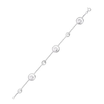 Bracelet Femme - Oxyde de zirconium - Argent 925 - Longueur : 18 cm