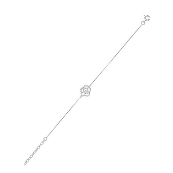 Bracelet Femme - Oxyde de zirconium - Argent 925 - Longueur : 18 cm