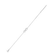 Bracelet Femme - Oxyde de zirconium - Argent 925 - Longueur : 18 cm