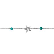 Bracelet Femme - turquoise - Argent 925 - Longueur : 18 cm