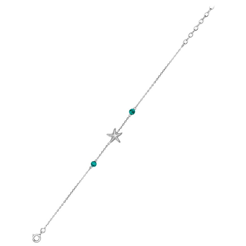 Bracelet Femme - turquoise - Argent 925 - Longueur : 18 cm - vue 2