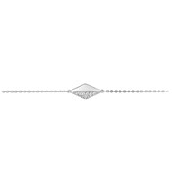 Bracelet Femme - Oxyde de zirconium - Argent 925 - Longueur : 18 cm