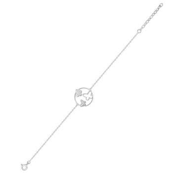 Bracelet Femme - Oxyde de zirconium - Argent 925 - Longueur : 18 cm