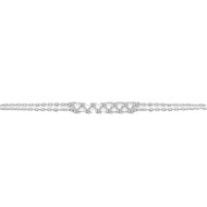 Bracelet Femme - Oxyde de zirconium - Argent 925 - Longueur : 18 cm