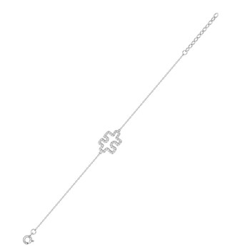 Bracelet Femme - Oxyde de zirconium - Argent 925 - Longueur : 18 cm