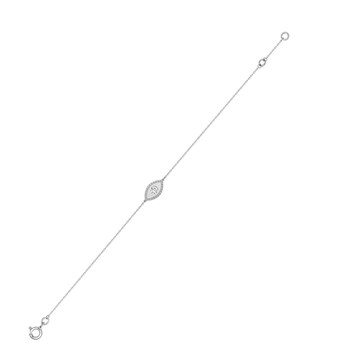 Bracelet Femme - Oxyde de zirconium - Argent 925 - Longueur : 18 cm