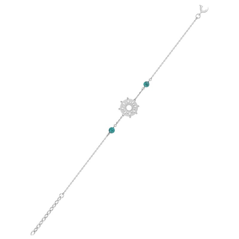 Bracelet Femme - Turquoise - Argent 925 - Longueur : 18 cm - vue 2