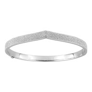 Bracelet Femme - Oxyde de zirconium - Argent 925 - Longueur : 18 cm