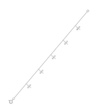 Bracelet Femme - Oxyde de zirconium - Argent 925 - Longueur : 18 cm