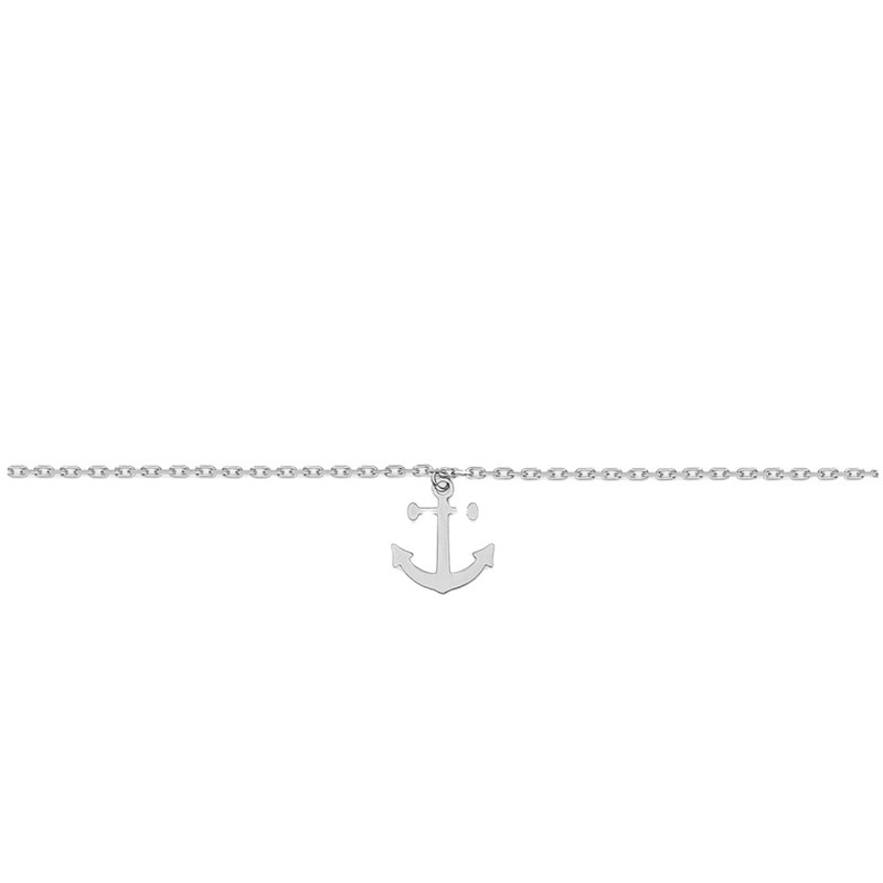 Chaîne de cheville Femme 25 cm - Encre marine - Argent 925 - vue 2