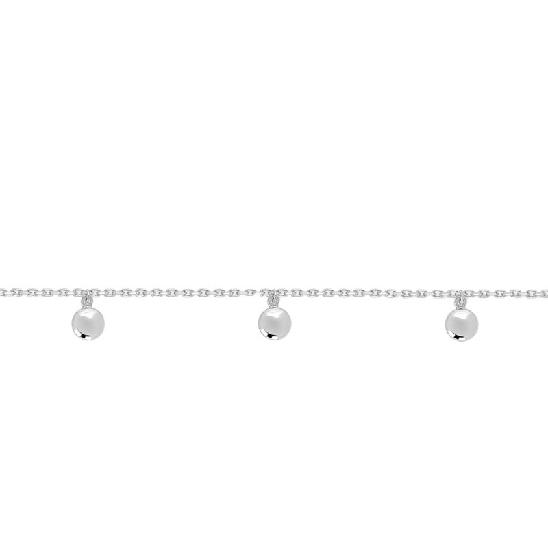 Chaîne de cheville Femme 25 cm - Boule - Argent 925 - vue 2