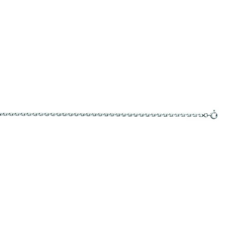 Chaîne Homme 50 cm - Forçat diamantée - Argent 925 - Largeur 2.85 mm