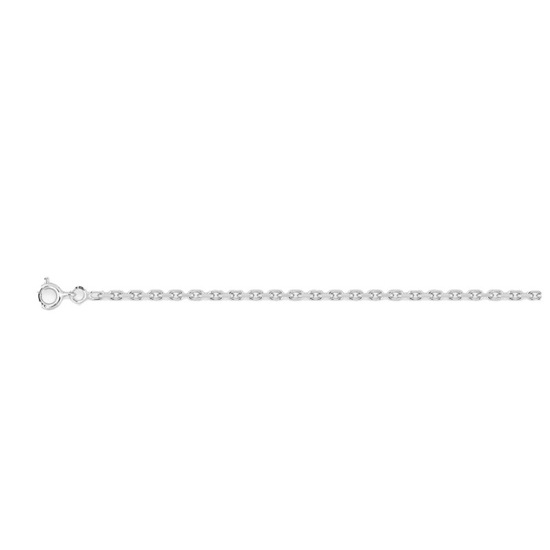 Chaîne Homme 50 cm - Forçat diamantée - Argent 925 - Largeur 2.50 mm - vue 2