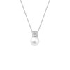 Collier perle Femme - Argent 925 - Longueur : 42 cm - vue V1