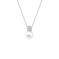 Collier perle Femme - Argent 925 - Longueur : 42 cm