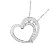 Collier coeur Femme - Argent 925 - Longueur : 42 cm - vue V2