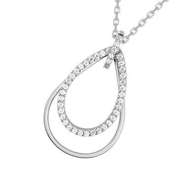 Damesketting - Zilver 925 - Lengte: 42 cm