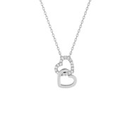 Collier coeur Femme - Argent 925 - Longueur : 42 cm