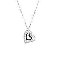 Collier coeur Femme - Argent 925 - Longueur : 42 cm