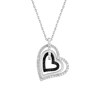 Collier coeur Femme - Argent 925 - Longueur : 42 cm - vue V2