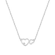 Collier coeur Femme - Argent 925 - Longueur : 42 cm