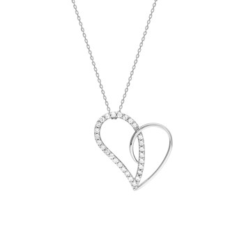 Vrouwenketting - Zirkoniumoxide - Zilver 925 - Lengte: 42 cm