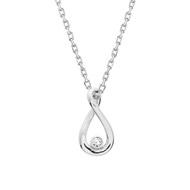 Collier Femme - Oxyde de zirconium - Argent 925 - Longueur : 42 cm