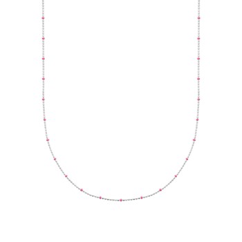 Vrouwenketting - Zilver 925 - Emaille - Lengte : 42 cm