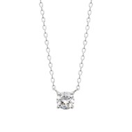 Collier Femme - Argent 925 - Oxyde de zirconium - Longueur : 45 cm