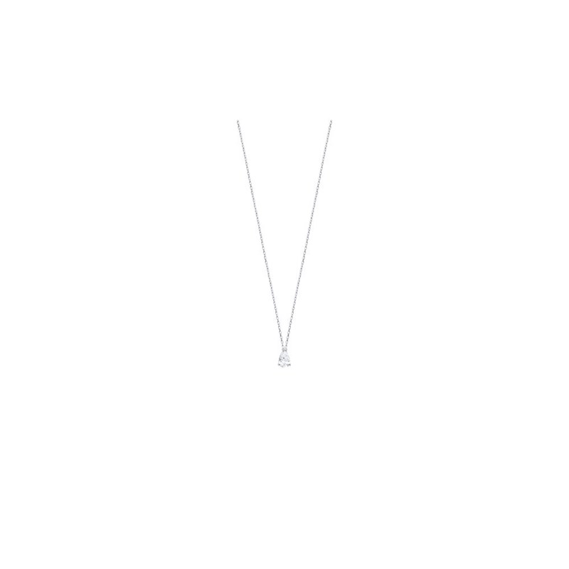 Collier Femme - Argent 925 - Oxyde de zirconium - Longueur : 45 cm