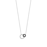 Collier Femme - Argent 925 - Oxyde de zirconium - Longueur : 45 cm