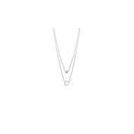 Collier Femme - Argent 925 - Oxyde de zirconium - Longueur : 45 cm